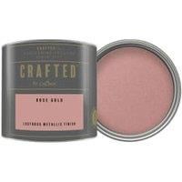 Crown Crafted Lustrous Metallic Emulsion Paint - Rose Gold - 125ml