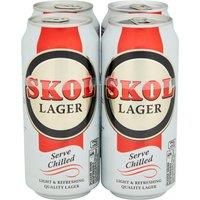 Skol Lager Beer 4 x 440ml Cans