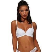 Gossard Superboost Lace Plunge Bra 7711 Womens Lace Padded Bras Heather