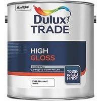 Dulux Trade Pure brilliant white High gloss Metal & wood paint 2.5L