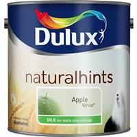 Dulux Natural hints Apple white Silk Emulsion paint 2.5L
