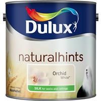 Dulux Natural hints Orchid white Silk Emulsion paint 2.5L
