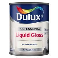 Dulux Professional Liquid Gloss Paint For Wood And Metal - Pure Brilliant White 750 ml