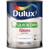 Dulux 750ml Quick Drying Gloss White [Misc.]