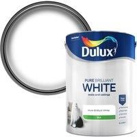 Dulux Pure brilliant white Silk Emulsion paint 5L