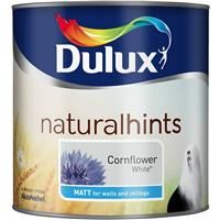 Dulux Natural hints Cornflower white Matt Emulsion paint 2.5L