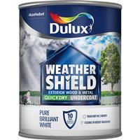 Dulux Weathershield Exterior Quick Dry Undercoat Wood & Metal  - White - 750ml