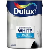 Dulux Matt Emulsion Pure Brilliant White 7Ltr VALUE PACK *Walls and Ceilings*