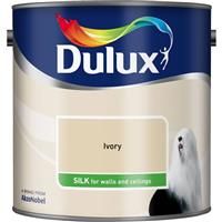 Dulux Ivory cream Silk Emulsion paint 2.5L