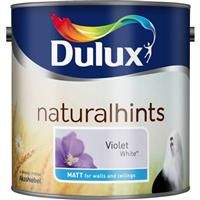 Dulux Natural hints Violet white Matt Emulsion paint 2.5L