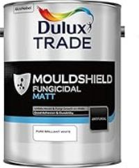 Dulux Trade Mouldshield Fungicidal Matt Pure Brilliant White 5L