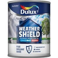 Dulux Trade Pure brilliant white Gloss Metal & wood paint 0.75L