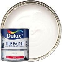 Dulux Realife Pure Brilliant White Gloss Tile Paint 0.6L