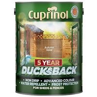 Cuprinol 5 year ducksback Autumn gold Fence & shed Wood treatment 5L