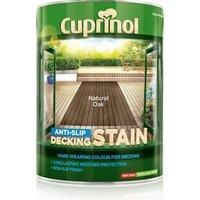 Cuprinol 5122409 Anti-Slip Decking Stain Exterior Woodcare, Natural Oak