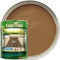 Cuprinol 5122409 Anti-Slip Decking Stain Exterior Woodcare, Natural Oak