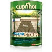 Cuprinol 5097039 Anti-Slip Decking Stain Exterior Woodcare, Country Cedar