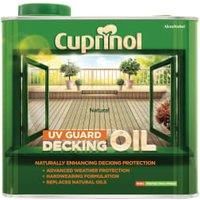 Cuprinol 5122410 Uv Guard Decking Oil Exterior Woodcare, Natural 2.5L