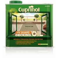 Cuprinol 5122415 Uv Guard Decking Oil_SML Exterior Woodcare, Natural Oak
