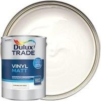 Dulux Trade Pure brilliant white Matt Emulsion paint 5L