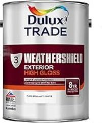 Dulux Trade Weathershield Exterior High Gloss White 5 Litres