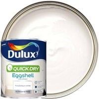 Dulux Retail Quick Dry Eggshell Paint Pure Brilliant White 2.5 Litres / 750ml