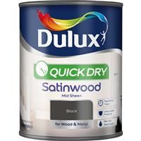 Dulux Quick Dry Satinwood 750ml - All Colours