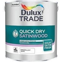 Dulux Pure brilliant white Satinwood Metal & wood paint 2.5L
