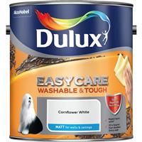 Dulux Easycare Cornflower white Matt Emulsion paint 2.5L