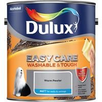 Dulux Easycare Warm pewter Matt Emulsion paint 2.5L