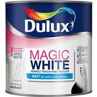 Dulux Magic Pure brilliant white Matt Emulsion paint 5L