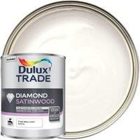 Dulux Trade Diamond Pure brilliant white Satinwood Metal & wood paint 1L