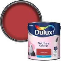 Dulux Standard Pepper red Matt Emulsion paint 2.5L