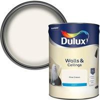 Dulux 5293110 Walls & Ceilings Matt Emulsion Paint, Fine Cream