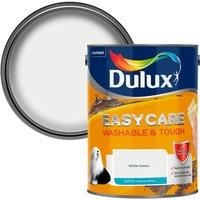 Dulux Easycare Washable & tough White cotton Matt Emulsion paint 5L