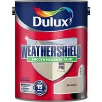 Dulux Weathershield All weather protection Sandstone Smooth Matt Masonry paint 5L