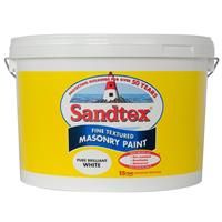 Dulux Weathershield All weather protection Pure brilliant white Textured Matt Masonry paint 10L