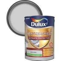 Dulux Weathershield Ultimate protection Pale slate Smooth Matt Masonry paint 5L