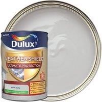 Dulux Weathershield Ultimate protection Pale slate Smooth Matt Masonry paint 5L