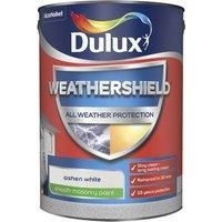 Dulux Weathershield Smooth Masonry Paint - Ashen White - 5L