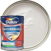 Dulux Weathershield Smooth Masonry Paint - Ashen White - 5L