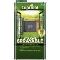 Cuprinol One coat sprayable Silver copse Matt Fence & shed Treatment 5L