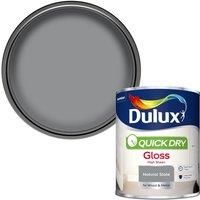 Dulux Quick Dry Gloss Paint - Natural Slate - 750ML