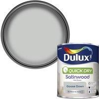 Dulux Quick dry Goose down Satinwood Metal & wood paint 0.75L