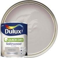 Dulux 5358153 Quick Dry Satinwood Paint - Perfectly Taupe - 750ML