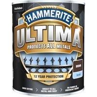Hammerite Ultima Smooth Metal Paint - 750ml - Brown, (Pack of 1), HMMUMSBR750