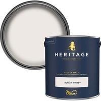 Dulux Heritage Matt Emulsion Paint - Roman White - 2.5L
