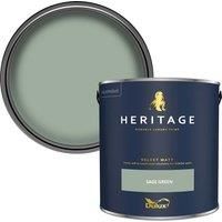 Dulux Heritage Matt Emulsion Paint - Sage Green - 2.5L