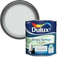 Dulux Simply Refresh Matt Emulsion Paint - Cornflower White - 2.5L 5382898