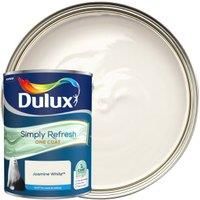 Dulux One coat Jasmine white Matt Emulsion paint 5L